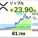 仮想通貨リップルが前日比31%、65円まで急騰。韓国主導上げか【XRP】