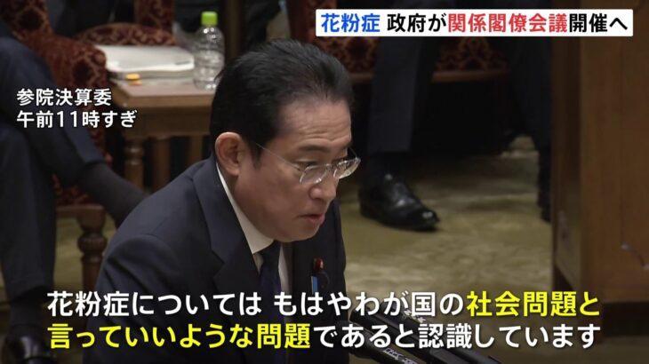 岸田総理が花粉症を社会問題と認識！関係閣僚会議の開催を発表！