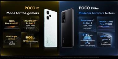 Xiaomi､7+Gen2搭載スマホ｢POCO F5｣と8+Gen1搭載｢POCO F5 Pro｣をグローバル向けに発表  価格は329ドルと429ドルから