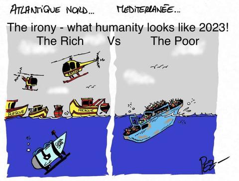 イギリス人気づいてしまう富豪は救助されて難民は救助されないの不平等じゃね