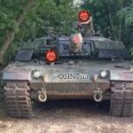 ウクライナで爆発性反応装甲で覆われたレオパルト2戦車登場