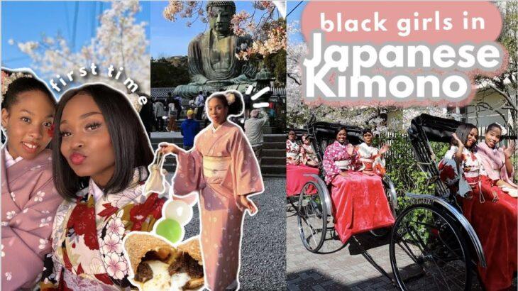 外国人「黒人女性ですが念願の日本で着物を着てみた！！！超楽しい！！！！」