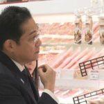 岸田首相､スーパーを視察｢確かに野菜･肉などが高くなっているな｡思い切った対策を実行する｣