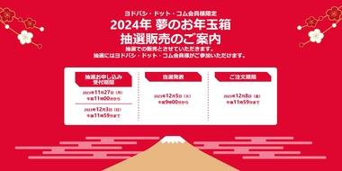 ヨドバシカメラ､福袋｢2024年 夢のお年玉箱｣の抽選申し込み受付を11月27日11時から開始