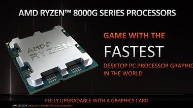 AMDさん､高性能GPUを内蔵したCPU｢Ryzen 5 8500G/8600G｣と｢Ryzen 7 8700G｣を発表 一部ゲームはCore i5-13400FとGTX1650の組み合わせよりも高速らしい