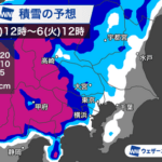 関東､5日午後から大雪らしい 東京23区も積雪予想 国交省｢不要不急の外出控えて｣