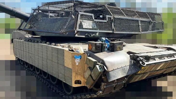 ウクライナ、アメリカのM1戦車にコープケージ搭載