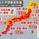 【悲報】日本､6月中旬に34℃を記録するほどの異常気象になる