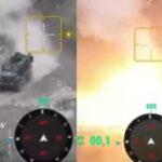 複数のドローン攻撃に絶え走り続ける米装甲車映像