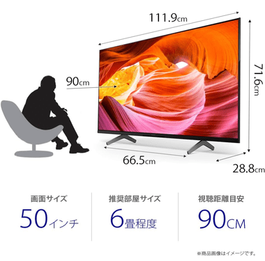 家電メーカー｢50インチテレビの推奨部屋サイズは6畳程度｣