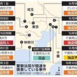 8月末からの首都圏連続強盗､9事件で計29人を逮捕