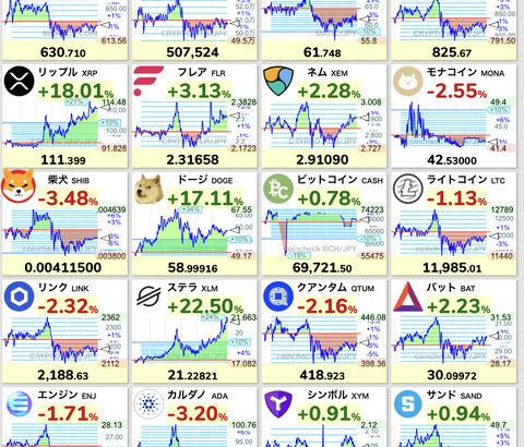 ビットコインがアホみたいに上がって笑える