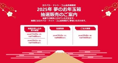 ヨドバシカメラ､2025年福袋｢2025年 夢のお年玉箱｣の抽選受付を11月25日11時から開始