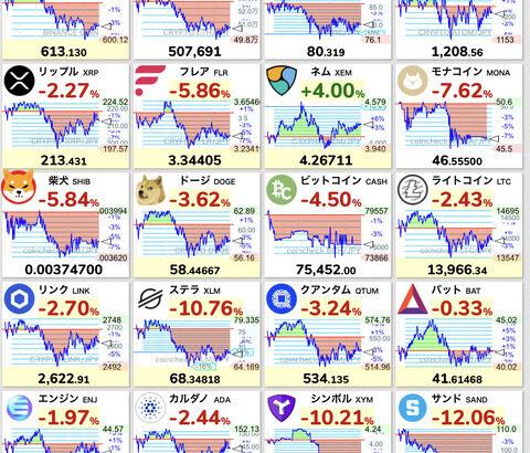 【悲報】ビットコイン、大台の10万ドル目前から91,000ドル台まで下落する【BTC】