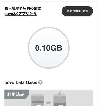 povo2.0､ローソン来店でデータ容量がもらえる｢povo Data Oasis｣をサービス開始