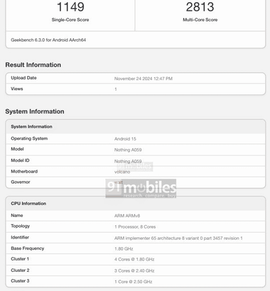 Nothing､7sGen3搭載スマホ｢A059｣を開発中 ｢Nothing Phone (3)｣か？