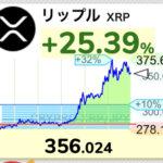 【速報】仮想通貨リップル(XRP)350円をあっさり突破。1ヶ月で330％上昇