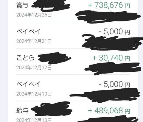 30代半ばワイの12月の手取りｗｗｗｗｗｗｗｗｗ