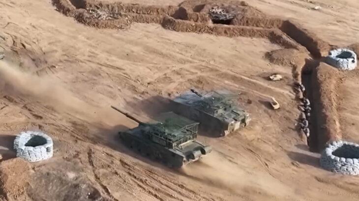 中国戦車、ドローン対策としてコープケージ搭載