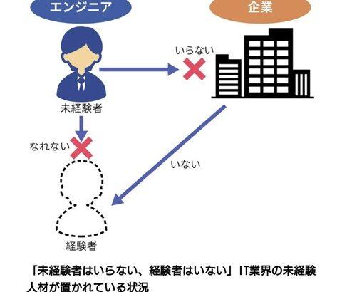 【悲報】IT業界「未経験者は要らない、経験者はいない」の地獄絵図に