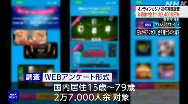 警察庁がオンラインカジノについて初の実態調査 国内で利用したことがある経験者は336万人､年間の賭け金の総額は1兆2400億円か