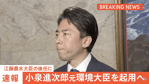 小泉進次郎農水大臣がしそうな発言・政策