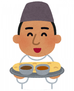 インドカレー屋でワイ一人