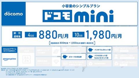 ドコモ新プラン4GBで880円アマプラ無料※※※※※※※
