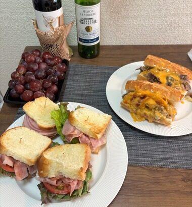 昼飯に「サンドイッチ」作ったから食べるンゴよ