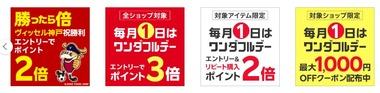 楽天市場｢ワンダフルデーポイント3倍＆リピート購入2倍｣や｢サッカー勝利2倍｣を開催中 楽天24は備蓄米を18時から販売予定