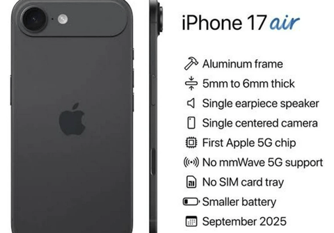 【悲報】iPhone 17 Air、薄すぎて心配になる