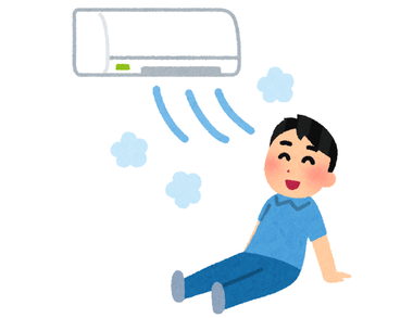 ワイ、遂に湿度に耐えきれずクーラーを起動