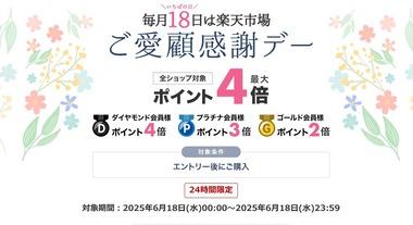 楽天市場､｢ポイント最大4倍 ご愛顧感謝デー｣を開始 GooglePlayギフトコード1500円以上5%オフクーポンも