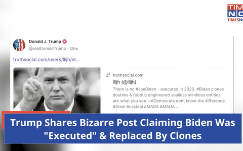 【悲報】トランプ「バイデンは2020年に処刑され死んでいる。今いるのはクローンで作られた替え玉」