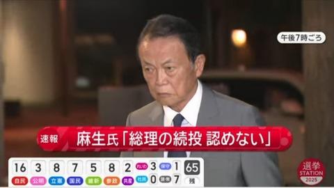 【速報】麻生太郎、激怒