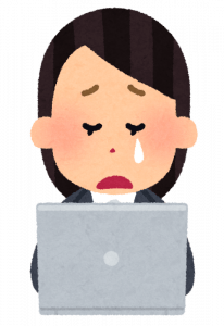 弊社女、会議中に泣き出す