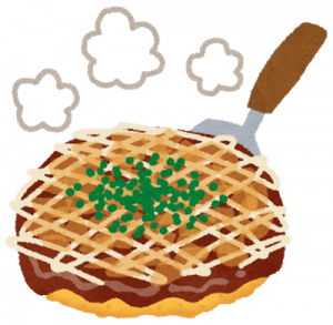ワイ君お好み焼き屋に来店