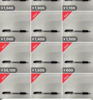 メルカリで謎のボールペン馬鹿売れしてるけどこれなに