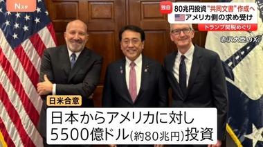 日米関税合意で日本政府が方針転換 80兆円対米投資について共同文書を作成へ アメリカ政府の要望受け