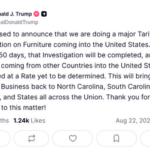 トランプ大統領､家具輸入に対する関税導入へ｢アメリカの家具メーカーが再び活気を取り戻す｣