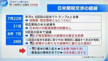 日本政府､アメリカ政府にブチギレ？赤沢大臣が訪米中止したのは大統領令に｢日本がコメ購入拡大＆農産品の関税引き下げ｣記載案が浮上したから
