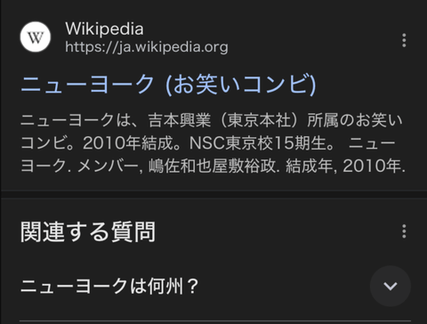「ニューヨーク」とか「和牛」みたいな一般名詞を芸名にする検索妨害芸人って害悪すぎない？