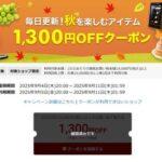 楽天スーパーセール､1万9000円以上で使える1300円オフクーポンと3500円以上で使える400円オフクーポン配布中 5日20時から利用可能