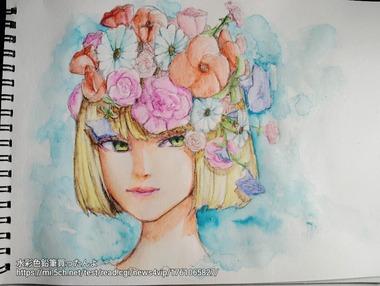 水彩色鉛筆買ったんよ