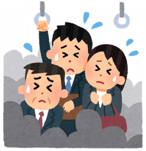 ワイ、人生初満員電車に乗る