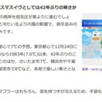 関東､クリスマス中止へ 24日～25日は真冬並み寒さと警報級大雨か