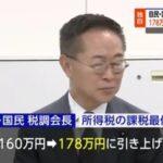 自民党､年収の壁178万円に引き上げで国民民主党と合意 高市総理と国民民主･玉木代表が会談へ