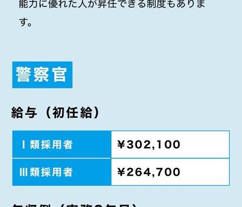 警視庁2年目年収615万円←これってどうなん？