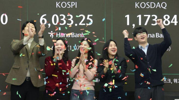 韓国総合株価指数（KOSPI）、半導体ブーストにより異次元に突入