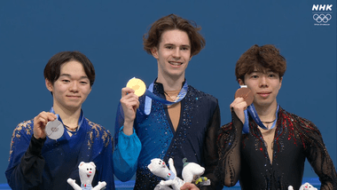 フィギュア男子フリー､鍵山優真が銀メダル 佐藤駿は銅 金はシャイドロフ 最終演技の王者マリニンは8位